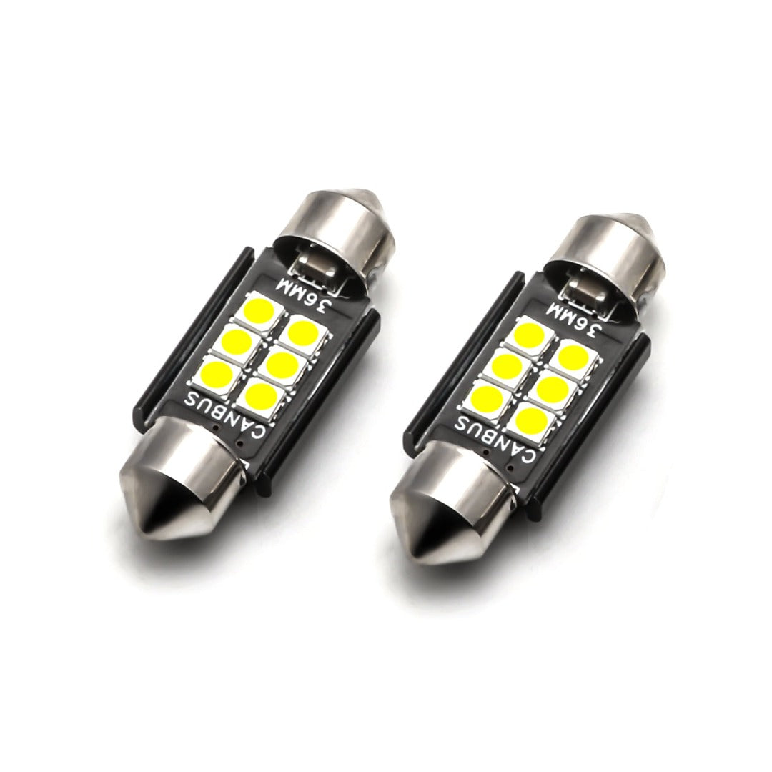 Dome - 36MM LED - CANBUS - 6SMD - Warm wit - 12V - Per stuk Dome - 36MM LED - CANBUS - 6SMD - Warm wit - 12V - Per stuk